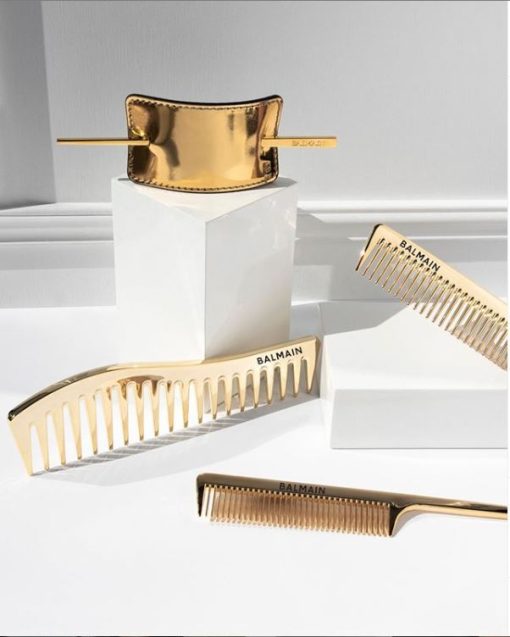 BALMAIN HAIR kultainen muotoilukampa / Golden Styling Comb 14K Gold - Image 2