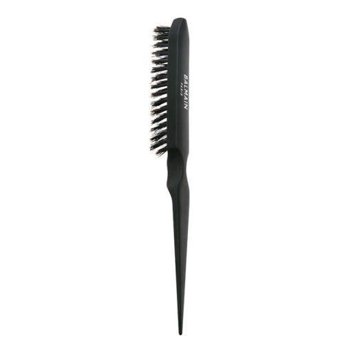 BALMAIN HAIR luonnonharjaksinen selvitysharja, musta / Boar Hair Backcomb Brush Black