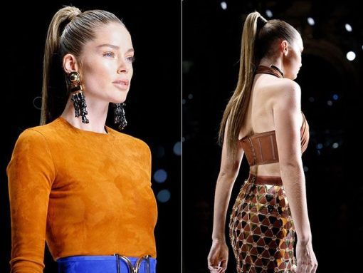 BALMAIN Catwalk Ponytail Memory®Hair Straight 55cm Dip Dye 1 Soft Pink - Image 4