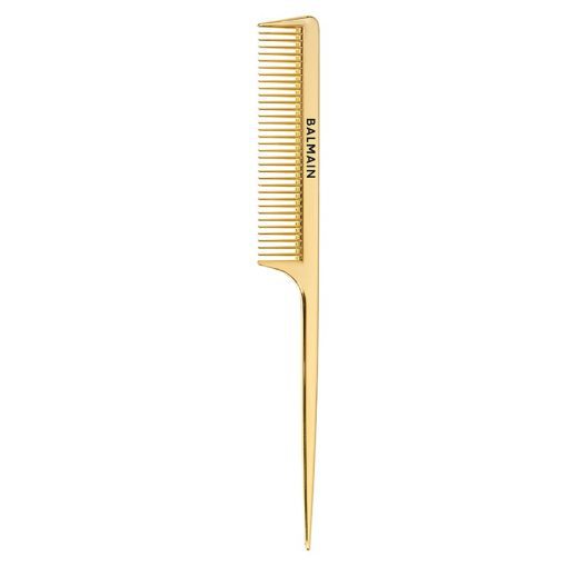 BALMAIN HAIR  Ammattimainen viimeistelykampa ylellisellä kultaisella viimeistelyllä / Golden Tail Comb (14K kuld)