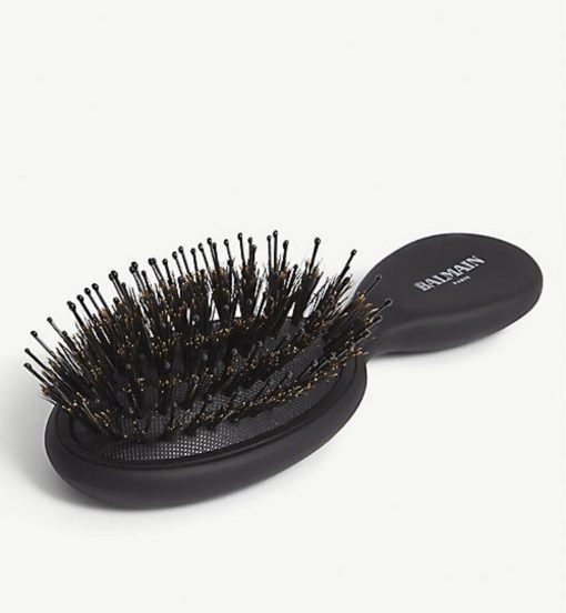 BALMAIN HAIR pieni pörröisyyttä ehkäisevä hiusharja / Mini All Purpose Spa Brush Black - Image 2