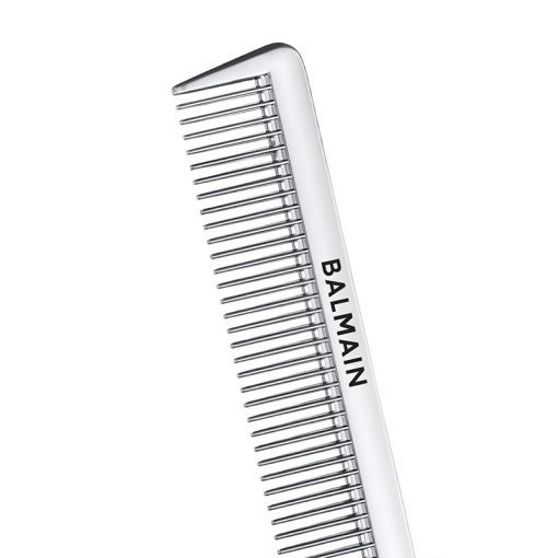 BALMAIN HAIR hopeanvärinen pitkäpyrstöinen kampa / Silver Tail Comb - Image 2