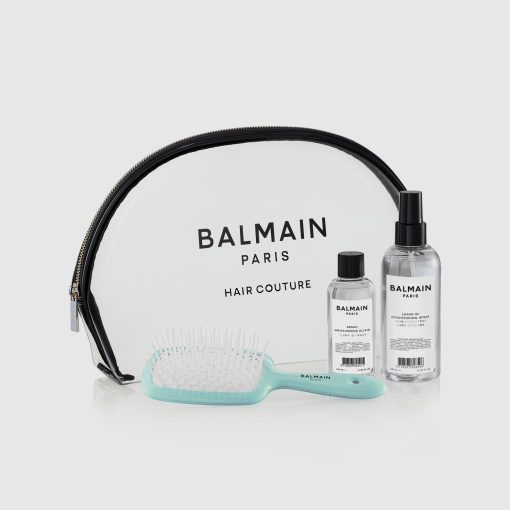 BALMAIN HAIR Läpinäkyvä luksus – kaikki mitä tarvitset yhdessä tyylikkäässä laukussa! / Transparent Pouch Set – XL