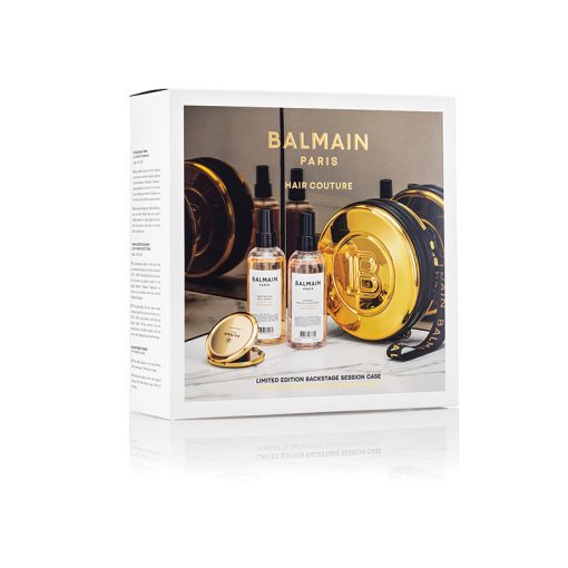BALMAIN HAIR kultainen matkalaukku rannekkeella / Golden Vintage Case wiht Product - Image 2