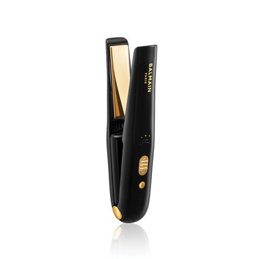 BALMAIN HAIR -johdoton titaanisuoristusrauta mustakultainen / Titanium Cordless Straightener Gold & Black - Image 2