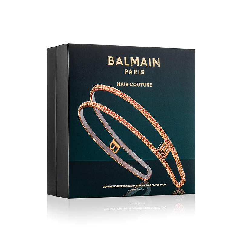 BALMAIN HAIR (18 karaatin kullattu) Pariisilaisesta rakkauden symbolista inspiraationsa saanut ainutlaatuinen ketjupanta / – Pont des Arts Golden Headband, L - Image 3