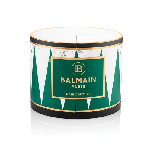 BALMAIN HAIR joulukalenteri – lahjasetti, vihreä & kultainen / Christmas Gift Calendar Large Green & Gold - Image 3
