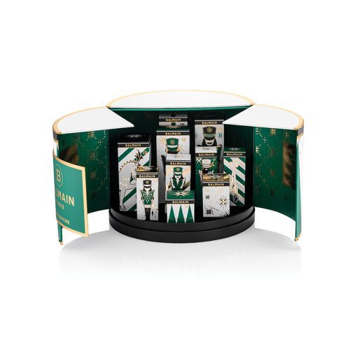 BALMAIN HAIR joulukalenteri – lahjasetti, vihreä & kultainen / Christmas Gift Calendar Large Green & Gold