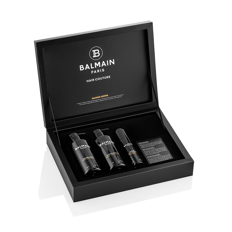BALMAIN HAIRhiusten tuuhentava lahjasetti miehille / Bodyfying Homme Giftset