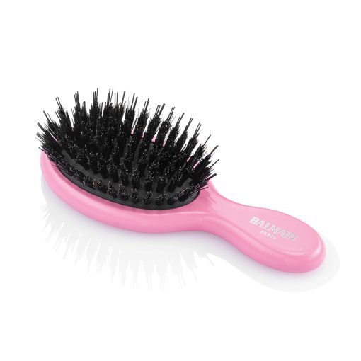BALMAIN HAIR minihiusharja hiustenpidennyksiin / Hair Extension Brush Mini Pink - Image 2
