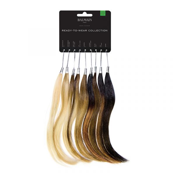 BALMAIN HAIR 100% ihmisen hiustenpidennykset hiusten värin testaussäikeet / Colourring Ready-to-Wear Human 100% Hair