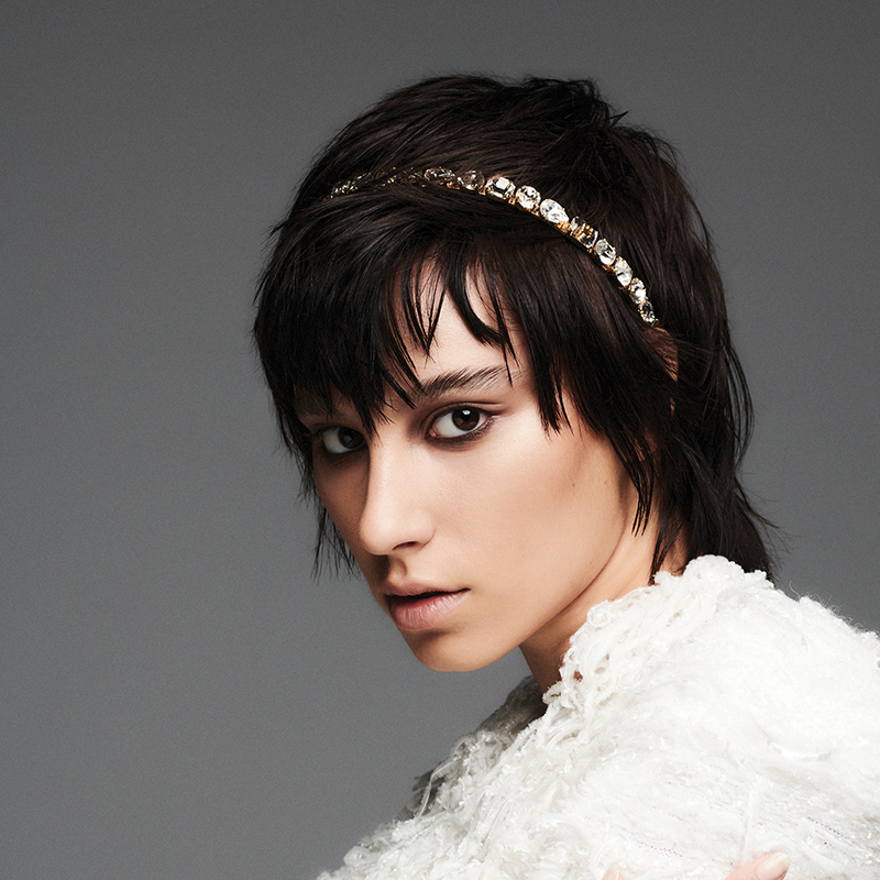 BALMAIN HAIR 18K kultainen pääpanta Swarovski®-kristalleilla / Swarovski Crystal Éclat Headband, Gold - Image 3