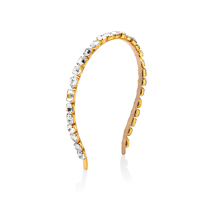 BALMAIN HAIR 18K kultainen pääpanta Swarovski®-kristalleilla / Swarovski Crystal Éclat Headband, Gold