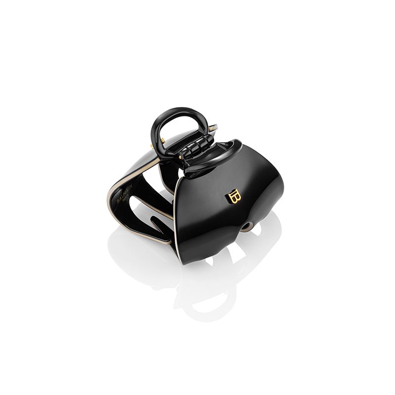 BALMAIN HAIR  Ylisuuri hiuspinni modernissa mustavalkoisessa muotoilussa / Pince à Cheveux Impériale Black & White XL