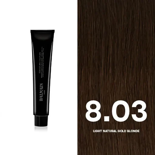 BALMAIN HAIR püsivärv 8.03 Light Natural Gold Blonde/ Couleurs Couture 8.03 Light Natural Gold Blonde 60ml