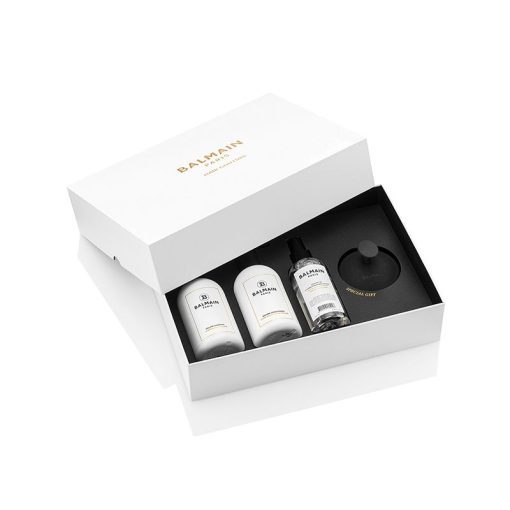 BALMAIN HAIR volyymia antava hoitosetti hierontaharjalla / Volume Care Set with Massage Brush