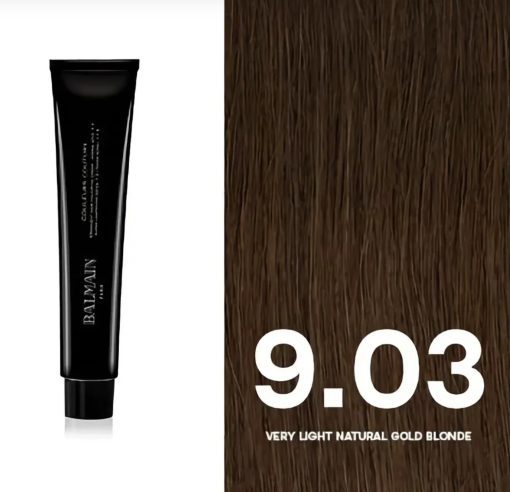BALMAIN HAIR püsivärv 9.03 Very Light Natural Gold Blonde/ Couleurs Couture 9.03 Very Light Natural Gold Blonde 60ml