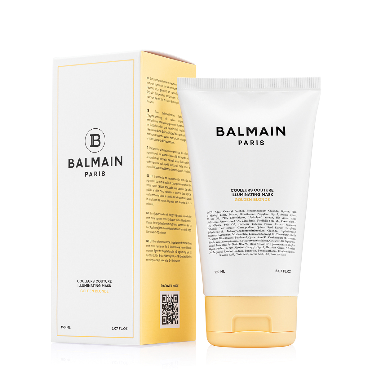 BALMAIN HAIR Kirkastava naamio: KULTAISEN VAALEA / Illuminating Golden Blonde Hair Mask 150ml