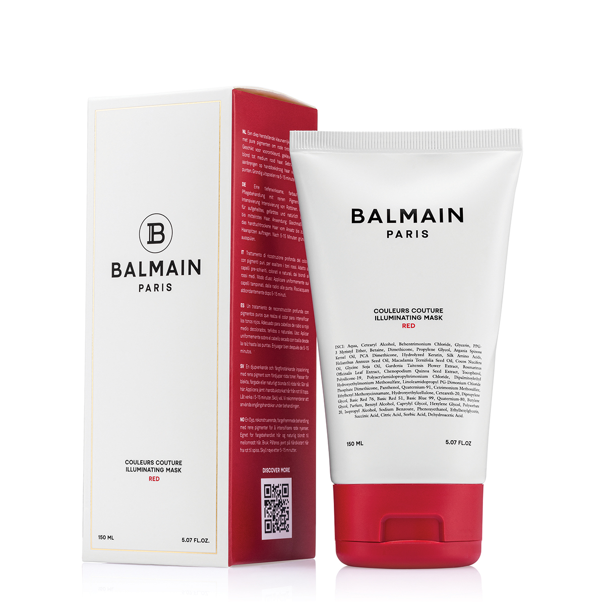 BALMAIN HAIR Valaiseva naamio: PUNAINEN / Illuminating Red Hair Mask 150ml