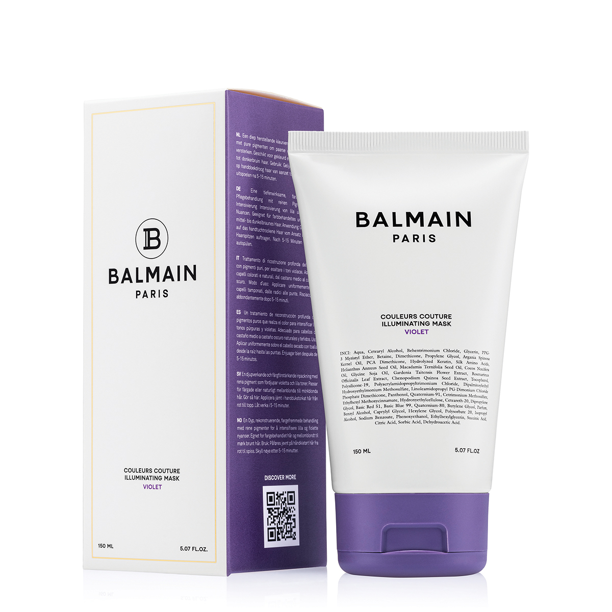 BALMAIN HAIR Kirkastava naamio: VIOLETTI / Illuminating Violet Hair Mask 150ml