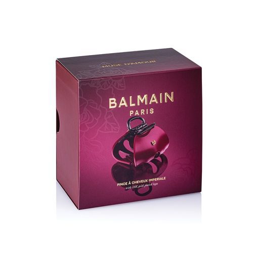 BALMAIN HAIR Imperiale Velvet Burgund XL-hiusklipsi / Pince Imperiale Velvet Burgundy XL - Image 4