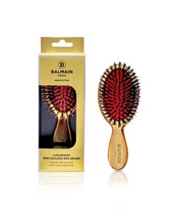 BALMAIN HAIR 18 karaatin kullalla päällystetty mini hiusharja / Mini Golden Spa Brush