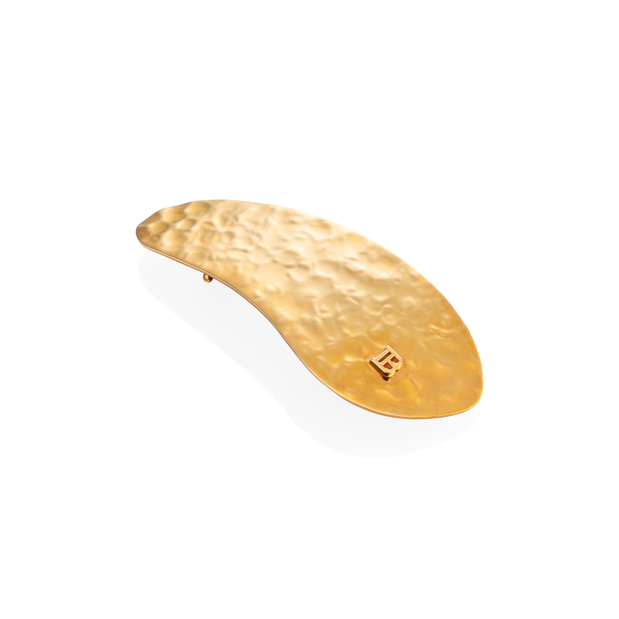 BALMAIN HAIR Erityisesti suunniteltu 18k karaatin kullattu klipsi / PRINTEMPS GOLDEN LEAF BARRETTE