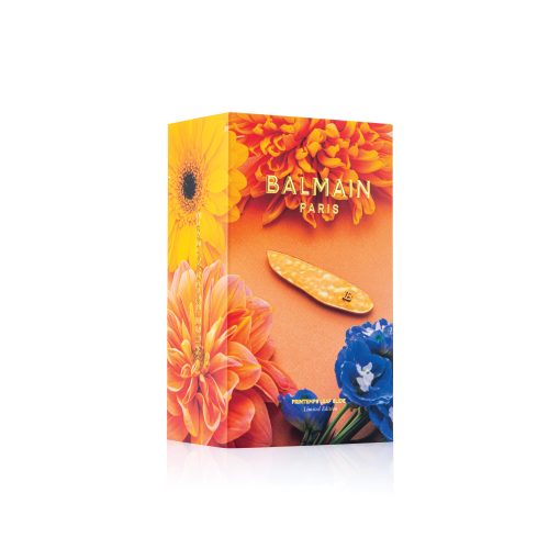 BALMAIN HAIR kultainen hiuspinni koko M / PRINTEMPS GOLDEN LEAF SLIDE - Image 3