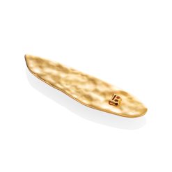 BALMAIN HAIR kultainen hiuspinni koko M / PRINTEMPS GOLDEN LEAF SLIDE