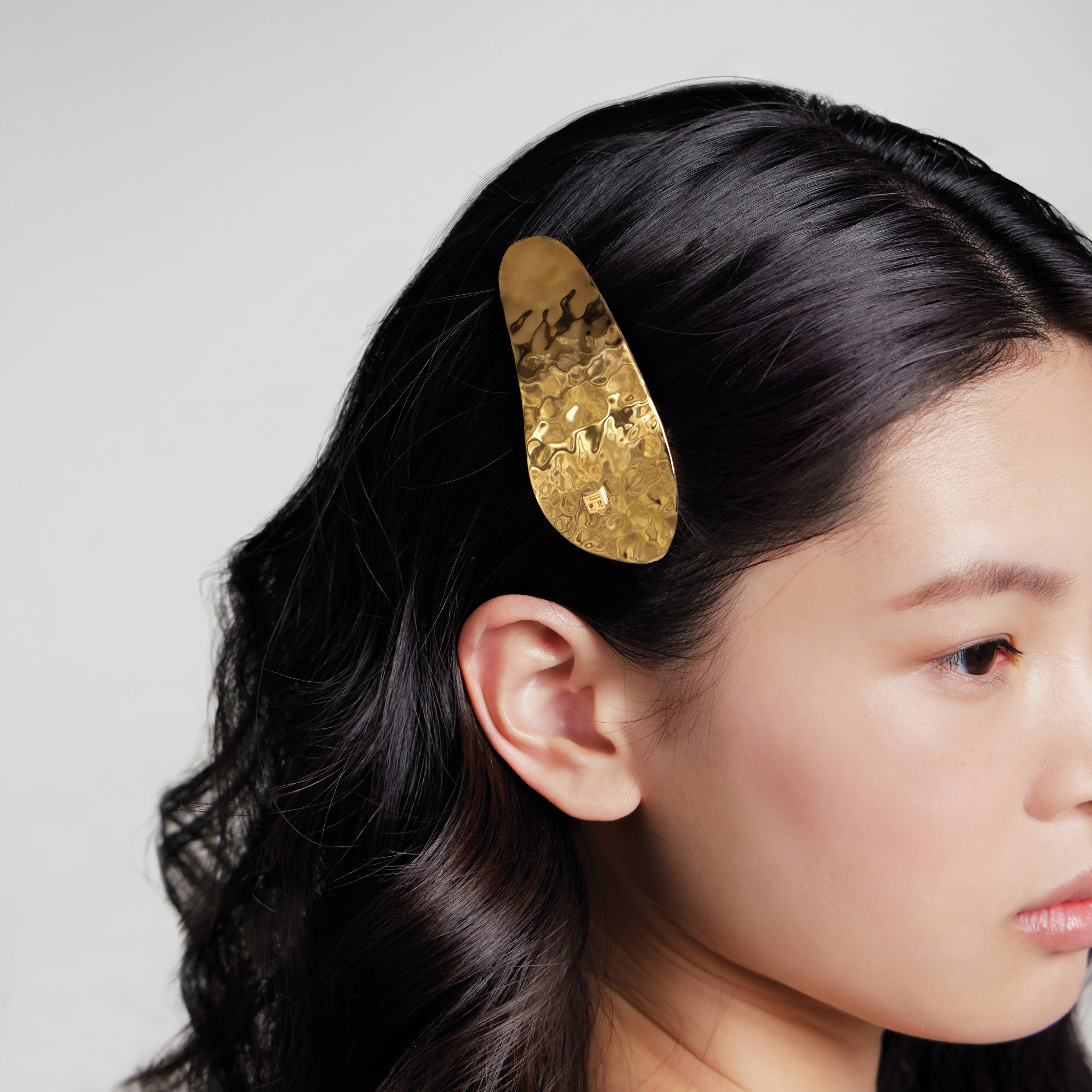 BALMAIN HAIR Erityisesti suunniteltu 18k karaatin kullattu klipsi / PRINTEMPS GOLDEN LEAF BARRETTE - Image 3