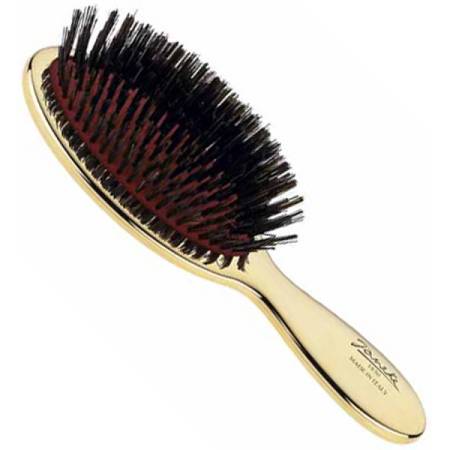 JANEKE Luonnonharjaksinen harja / Gold Pneumatic brush with natural bristle