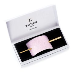 Alternative view of BALMAIN HAIR Vaaleanpunainen kristallihiuspinni, kullattu hiuspinni / Pink Crystal Hair Barrette Gold plated hair pin