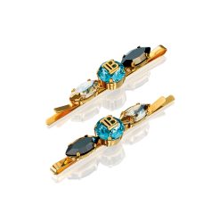 BALMAIN HAIR Locks of Legacy juukseklamber / Midnight Black Legacy Slides Duo