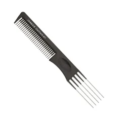 JANEKE ammattimainen tupeerauskampa metallipiikillä, 19,5 cm